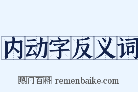 内动字反义词是什么意思的图片